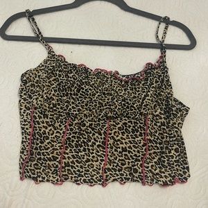 Cheetah tank top